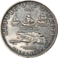 Moneda, Haití, 5 Gourdes, 1967, EBC, Plata, KM:64.1