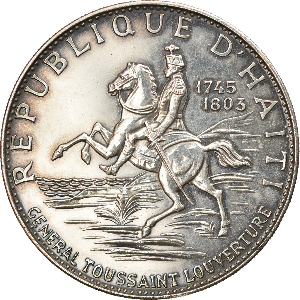 Coin, Haiti, 10 Gourdes, 1967, AU(55-58), Silver, KM:65.1