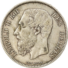 Monnaie, Belgique, Leopold II, 5 Francs, 5 Frank, 1867, LEOP WIEEER, TTB