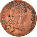 Monnaie, France, Louis XV, Sol au buste enfantin, 1719, Paris, B+, Cuivre