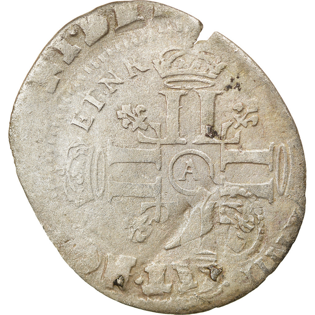 Coin, France, Louis XIV, Quinzain aux 8 L, Uncertain date, Paris, VF(20-25)