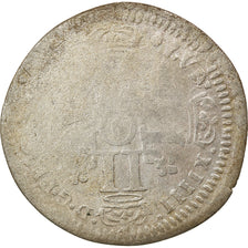Moneta, Francia, Louis XIV, Quinzain aux 8 L, 1694, Rennes, Rare, MB, Biglione