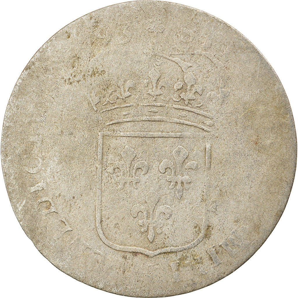 Moeda, França, Louis XIV, Quinzain aux 8 L, 1693, Lille, Rara, VF(20-25)