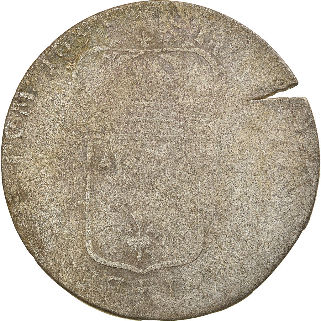 Munten, Frankrijk, Louis XIV, Quinzain aux 8 L, 1693, Lille, Rare, FR, Billon
