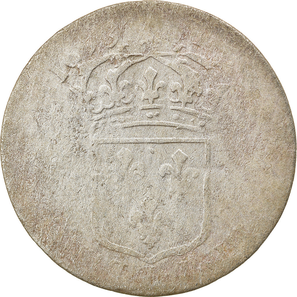 Moeda, França, Louis XIV, Quinzain aux 8 L, 1693, Lille, Rara, F(12-15)