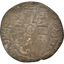 Coin, France, Louis XIV, Quinzain aux 8 L, 1696, Troyes, Rare, VF(20-25)