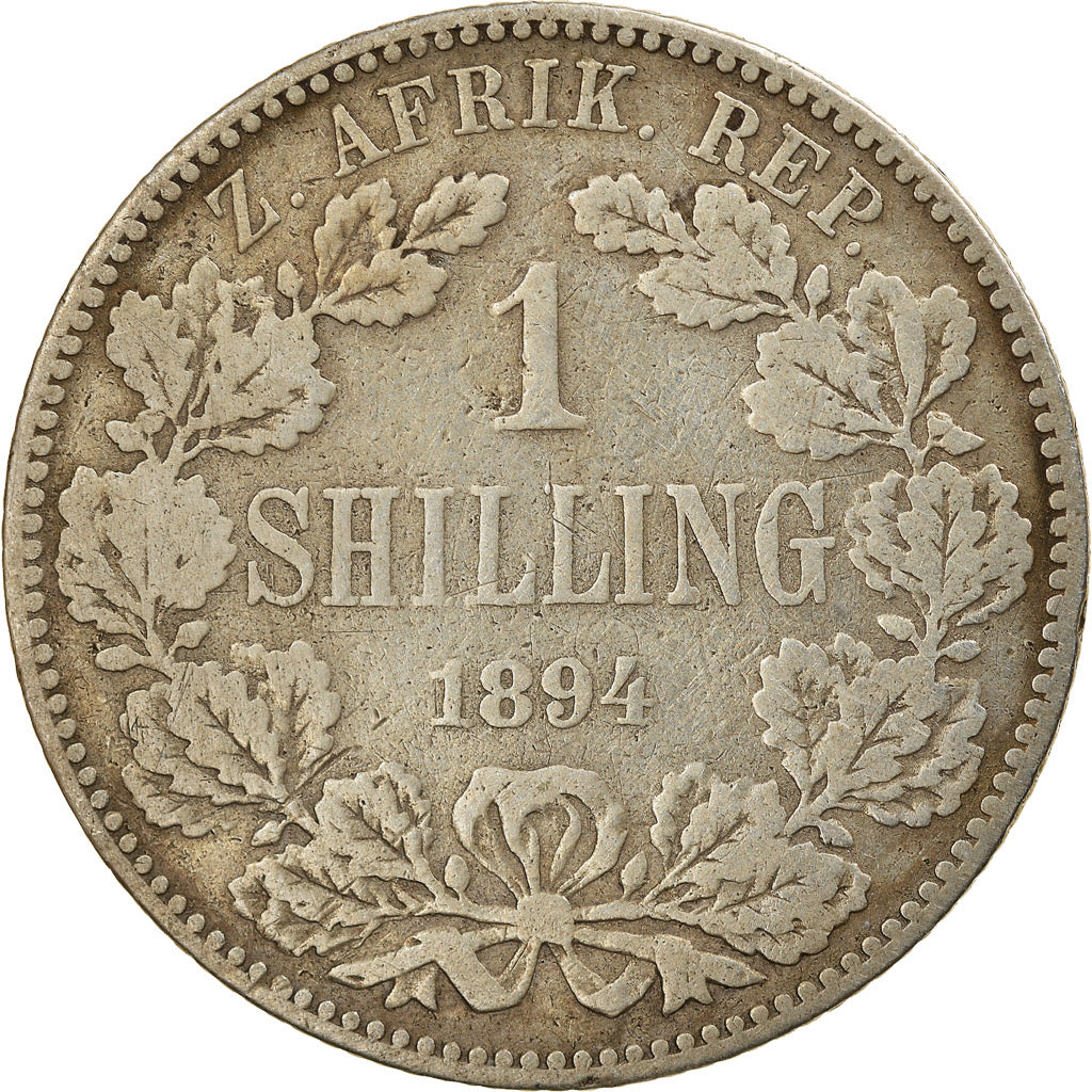 Moneta, Sudafrica, Shilling, 1894, MB, Argento, KM:5