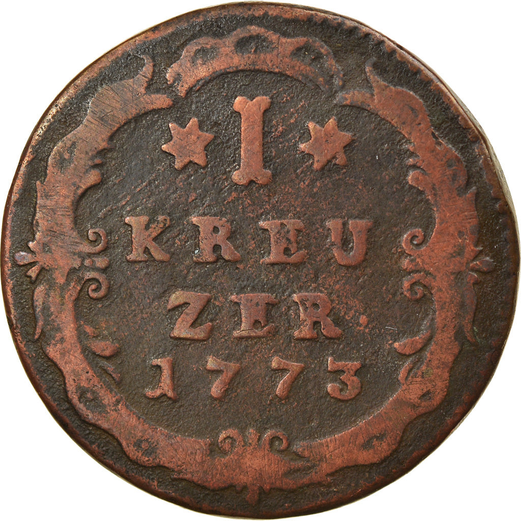 Monnaie, Etats allemands, HANAU-MUNZENBERG, Wilhelm IX, Kreuzer, 1773, TB