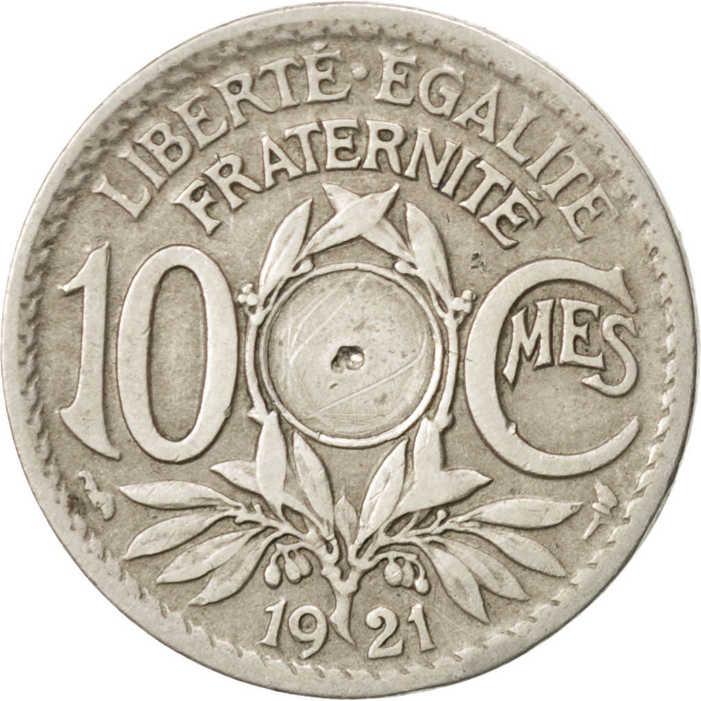 Coin, France, Lindauer, 10 Centimes, 1921, EF(40-45), Copper-nickel, KM:866a