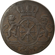 Moneta, Stati tedeschi, CLEVES, Friedrich II, Duit, 1752, BB, Rame, KM:53