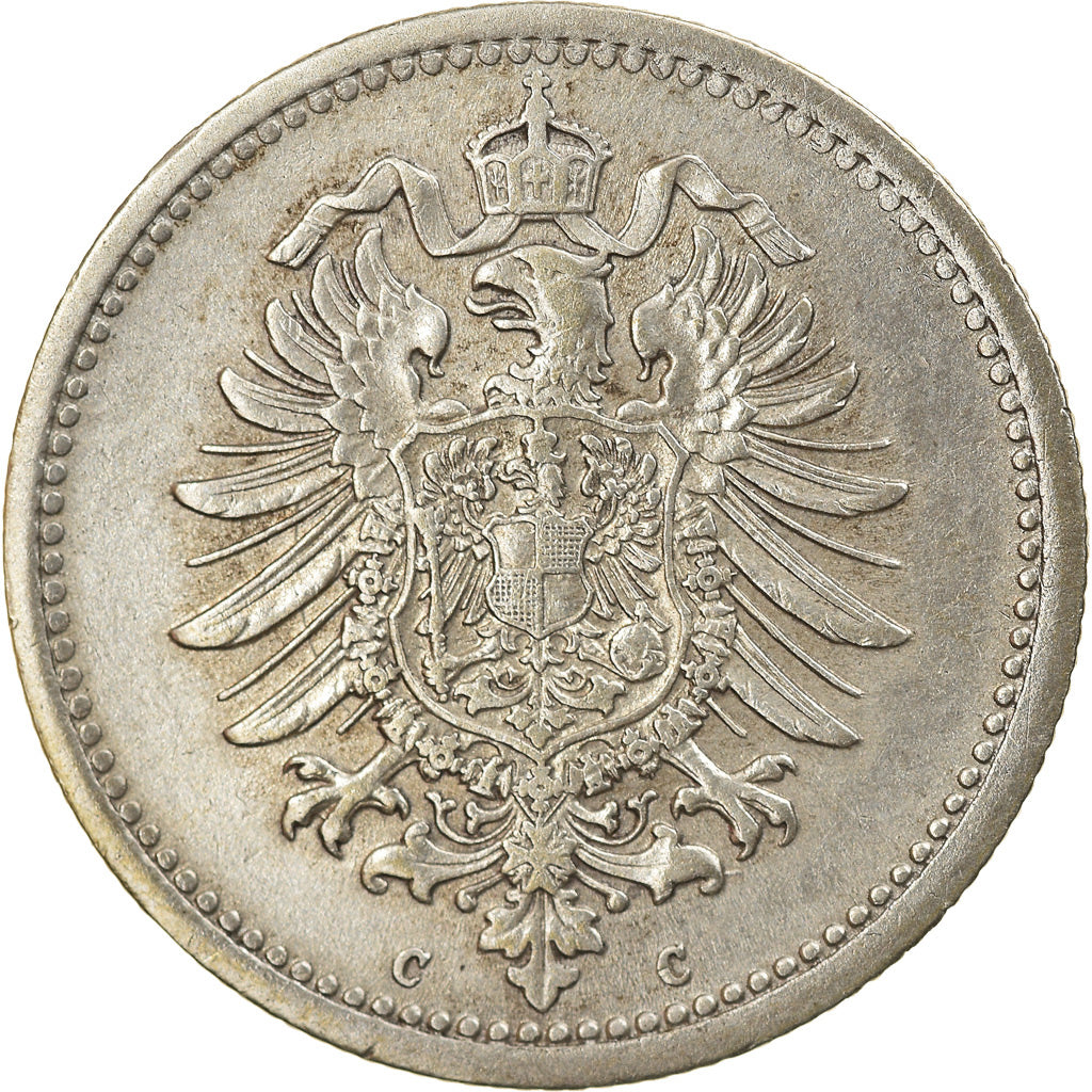 Moneta, GERMANIA - IMPERO, Wilhelm I, 50 Pfennig, 1876, Frankfurt, SPL-