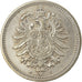 Moneta, GERMANIA - IMPERO, Wilhelm I, 50 Pfennig, 1876, Frankfurt, SPL-