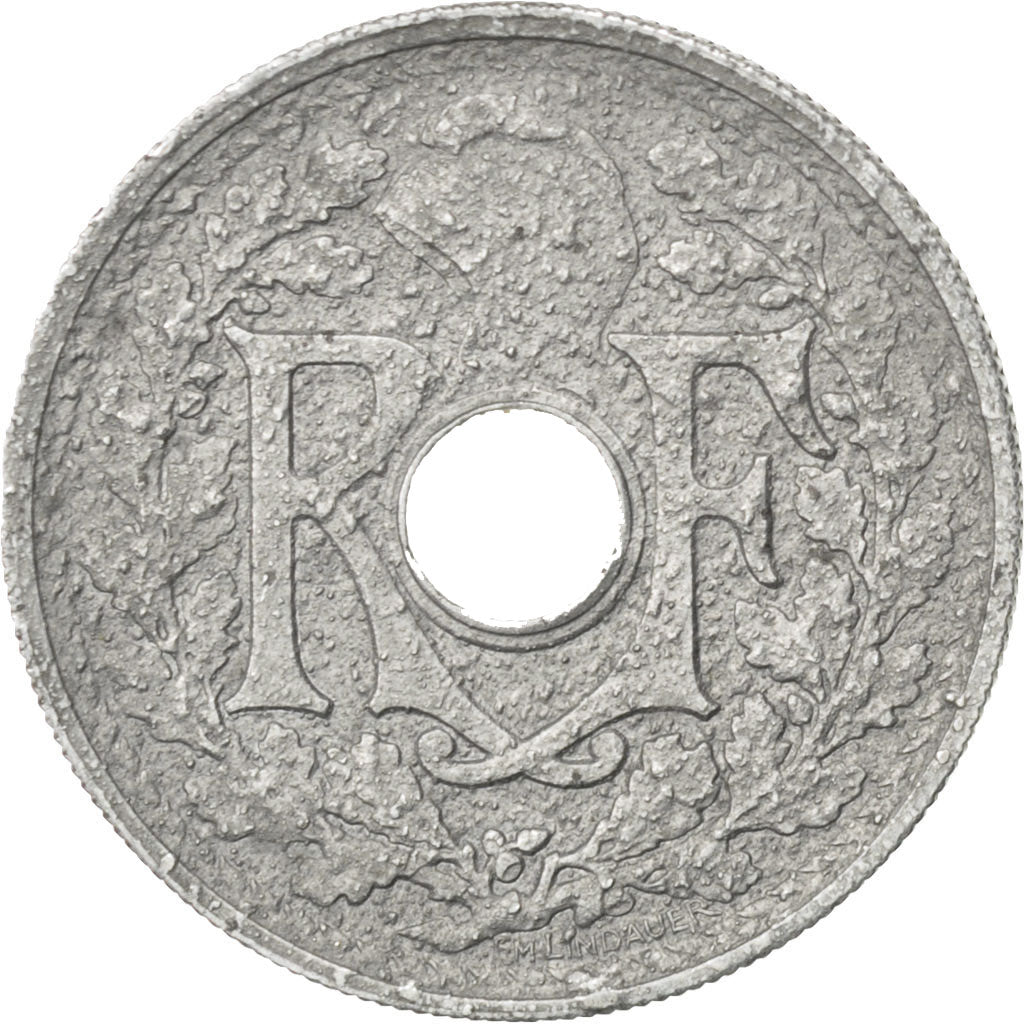 Gouvernement Provisoire, 20 Centimes Lindauer 1945 C, KM 907.3