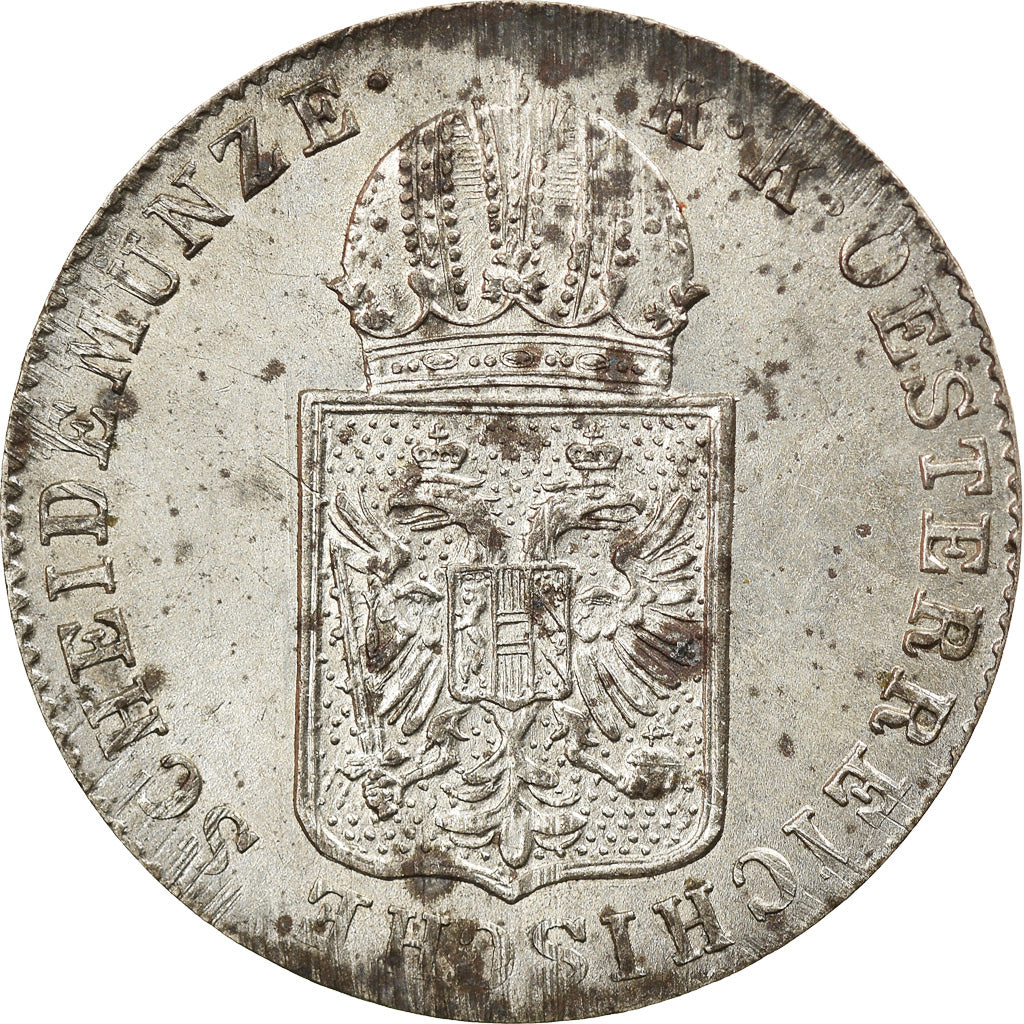Munten, Oostenrijk, Franz Joseph I, 6 Kreuzer, 1849, PR, Zilver, KM:2200