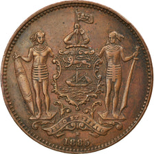 Coin, BRITISH NORTH BORNEO, Cent, 1885, Heaton, Birmingham, EF(40-45), Bronze
