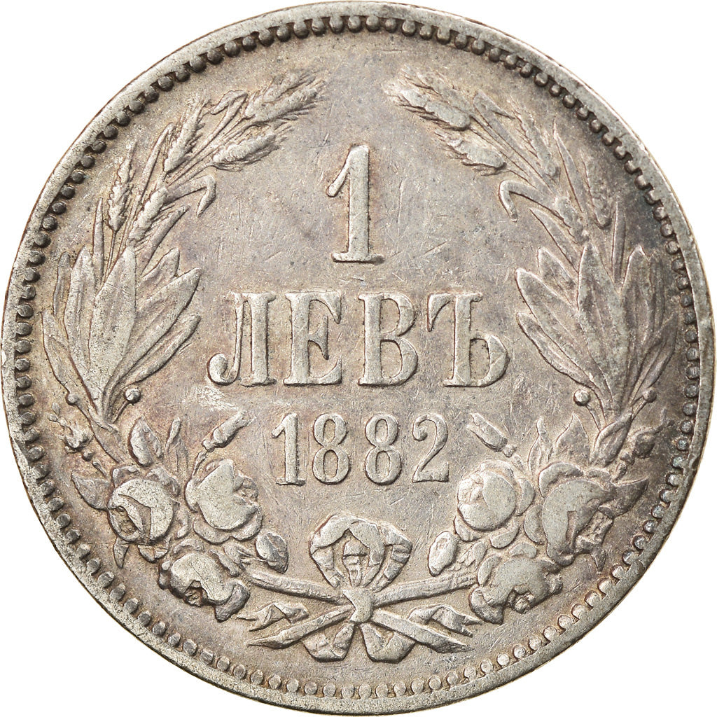 Münze, Bulgarien, Alexander  I, Lev, 1882, SS, Silber, KM:4