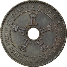 Coin, CONGO FREE STATE, Leopold II, 2 Centimes, 1888, AU(55-58), Copper, KM:2