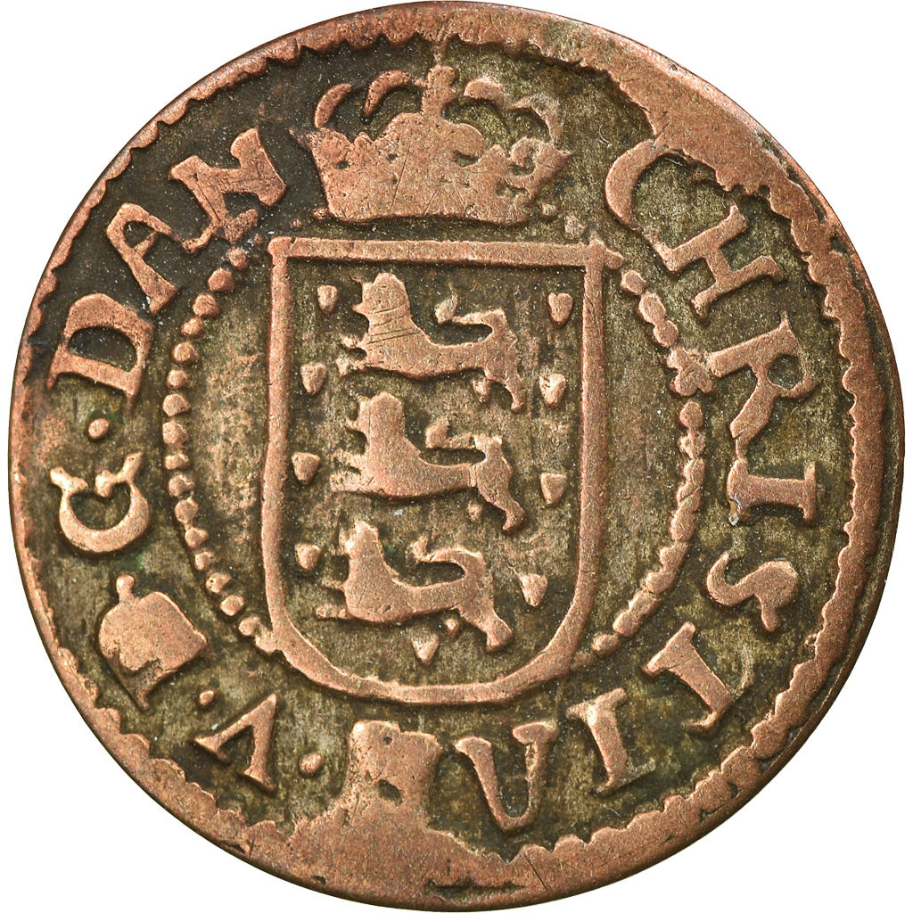 Coin, Denmark, 2 Skilling, 1677, VF(20-25), Silver, KM:358