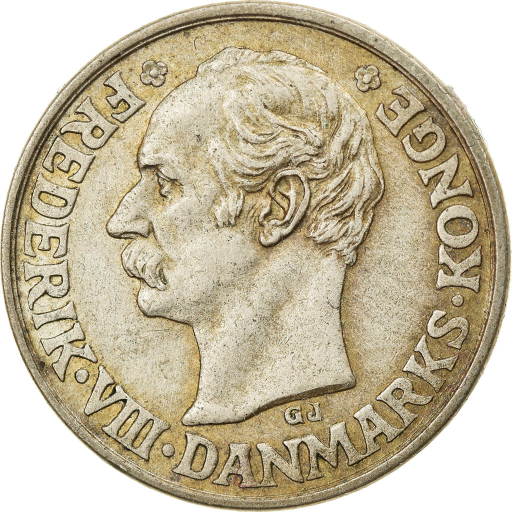 Monnaie, Danemark, Frederik VIII, 25 Öre, 1911, Copenhagen, TTB+, Argent