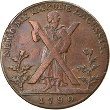 Moneta, Szkocja, Halfpenny Token, 1790, Edinburgh, EF(40-45), Miedź