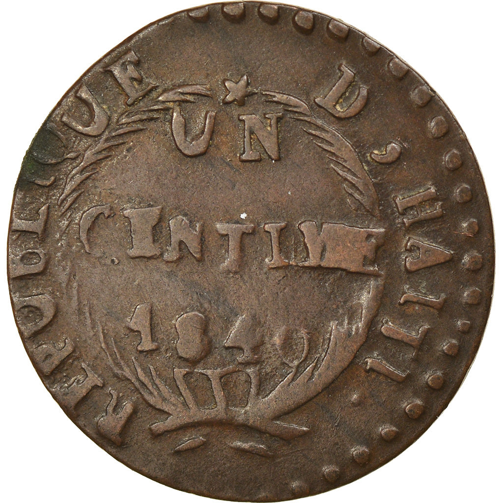 Coin, Haiti, Centime, 1840, VF(30-35), Copper, KM:A21