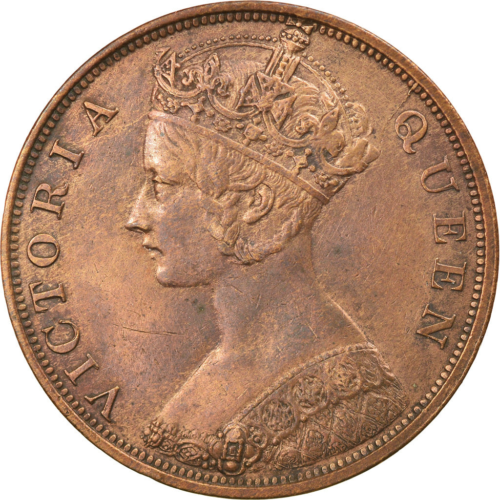 Coin, Hong Kong, Victoria, Cent, 1866, AU(50-53), Bronze, KM:4.1
