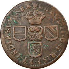 Monnaie, Pays-Bas espagnols, BRABANT, Liard, 12 Mites, 1693, Anvers, TTB+