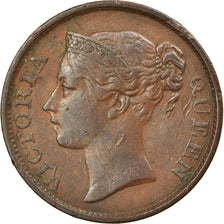 Moneda, Colonias del Estrecho, Victoria, 1/2 Cent, 1845, MBC, Cobre, KM:2