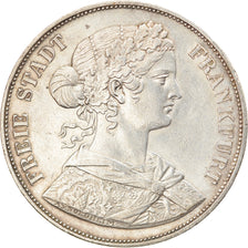 Coin, German States, FRANKFURT AM MAIN, 2 Thaler, 3-1/2 Gulden, 1861, AU(55-58)