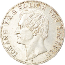 Coin, German States, SAXONY-ALBERTINE, Johann, 2 Thaler, 3-1/2 Gulden, 1855