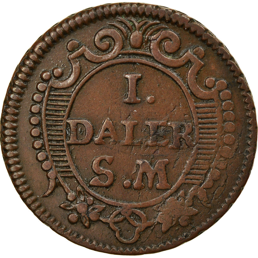 Moneta, Szwecja, Carl XII, Daler, 1718, EF(40-45), Miedź, KM:361