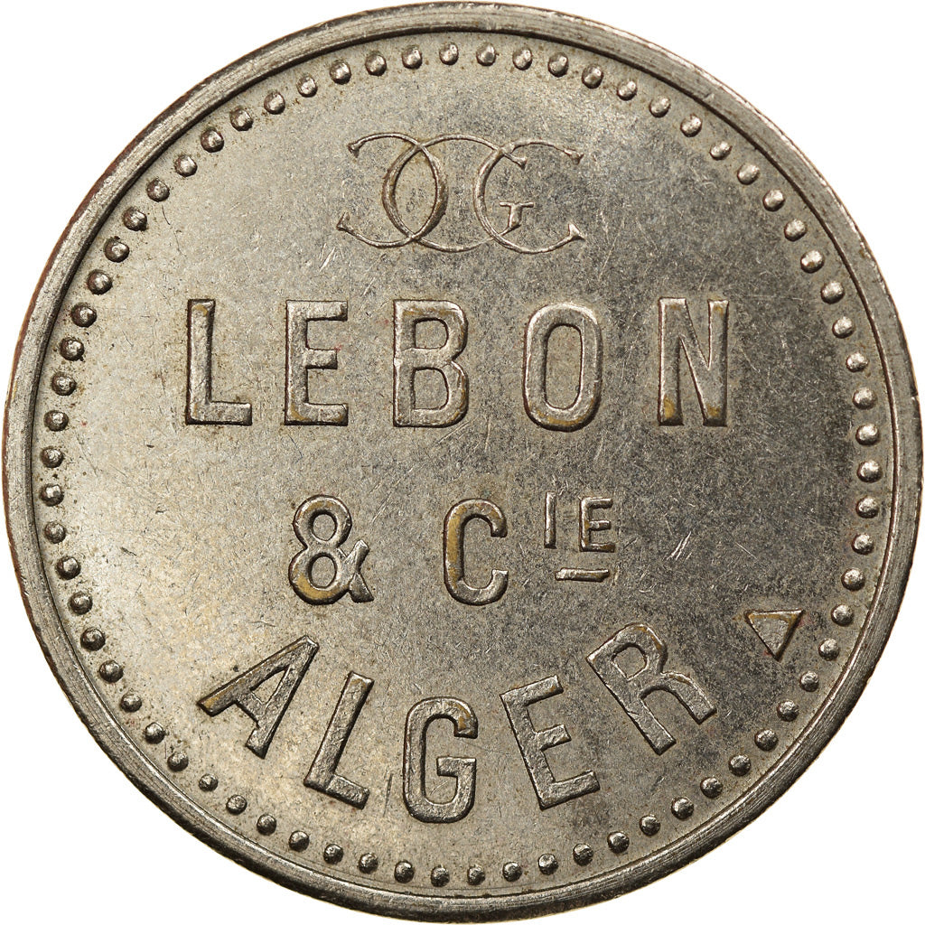 Algerije, Token, Alger, Lebon & Cie (gaz, électricité, coke), PR, Nickel