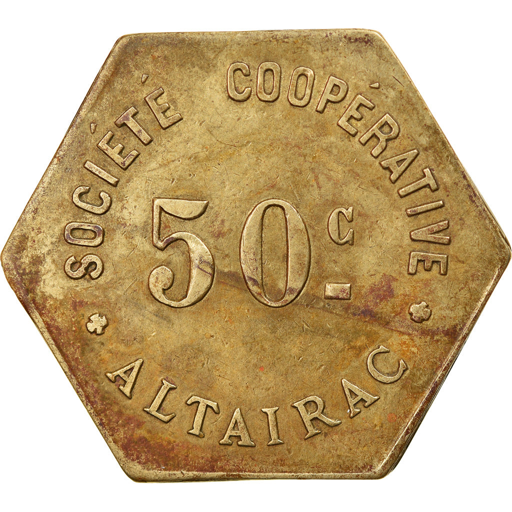 Monnaie, Algeria, Société Coopérative, Altairac, El Harrach, 50 Centimes