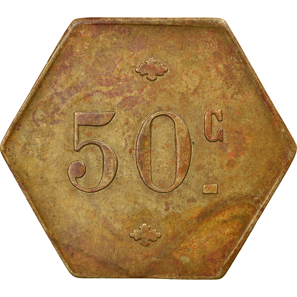 Monnaie, Algeria, Société Coopérative, Altairac, El Harrach, 50 Centimes