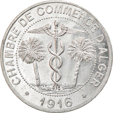Coin, Algeria, Chambre de Commerce, Alger, 10 Centimes, 1916, MS(64), Aluminium