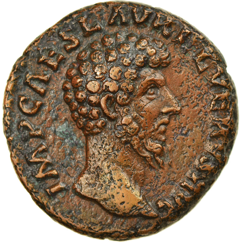 Coin, Lucius Verus, As, 163, Rome, EF(40-45), Bronze, RIC:1351corr.