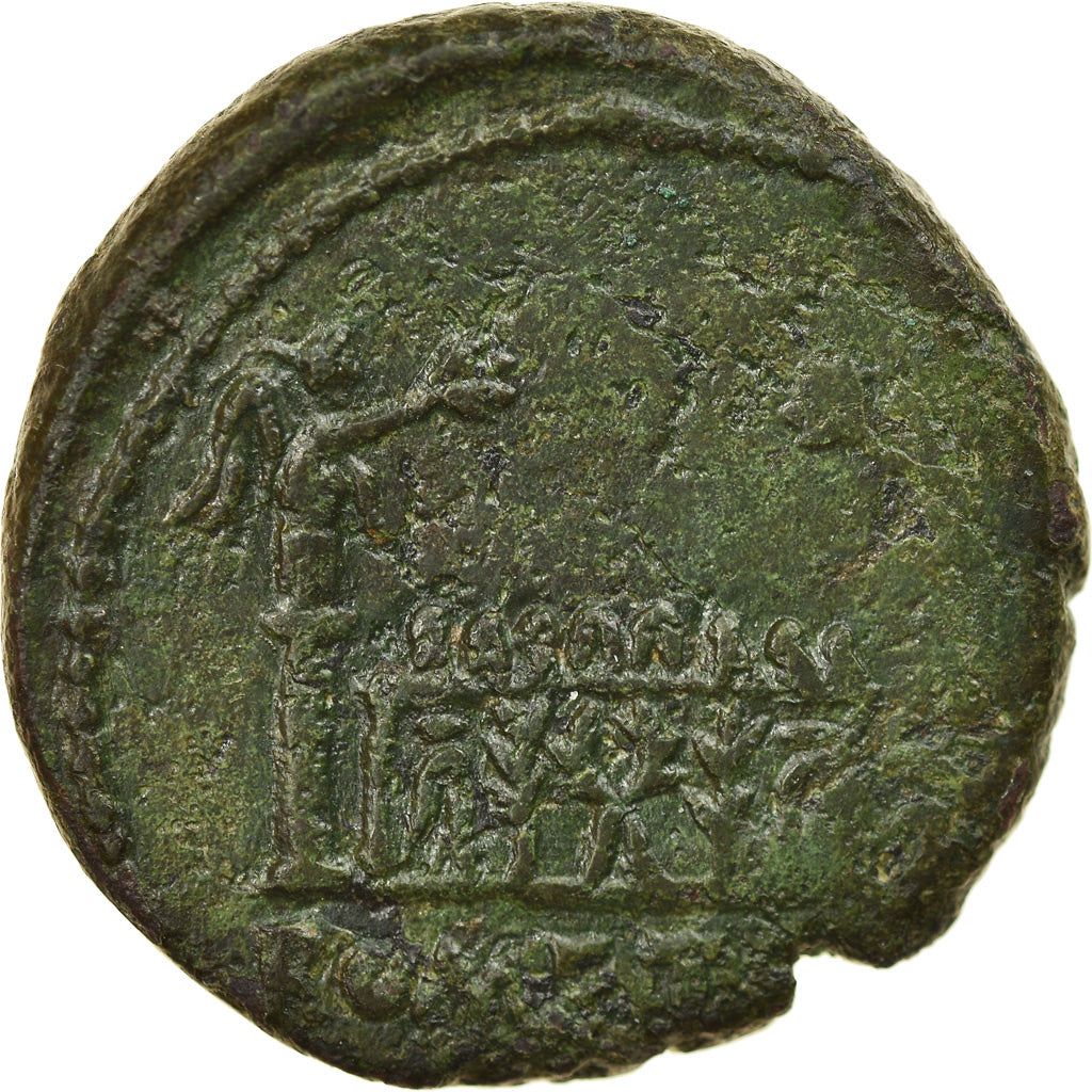 Coin, Augustus, As, 10-6 BC, Lyon - Lugdunum, VF(30-35), Bronze, RIC:230