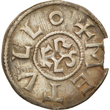 Coin, France, Charles le Chauve, Denarius, 840-864, Melle, AU(50-53), Silver