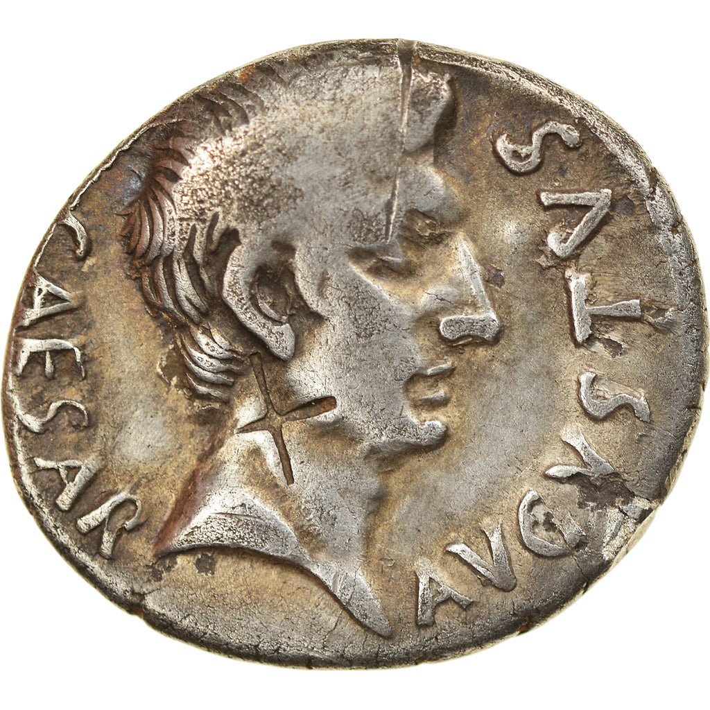 Moneta, Augustus, Denarius, 19-4 BC, Rome, MB+, Argento, RIC:317