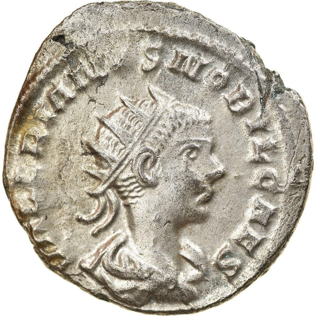 Münze, Valerian II, Antoninianus, 254-255, Samosata, VZ, Billon, RIC:46