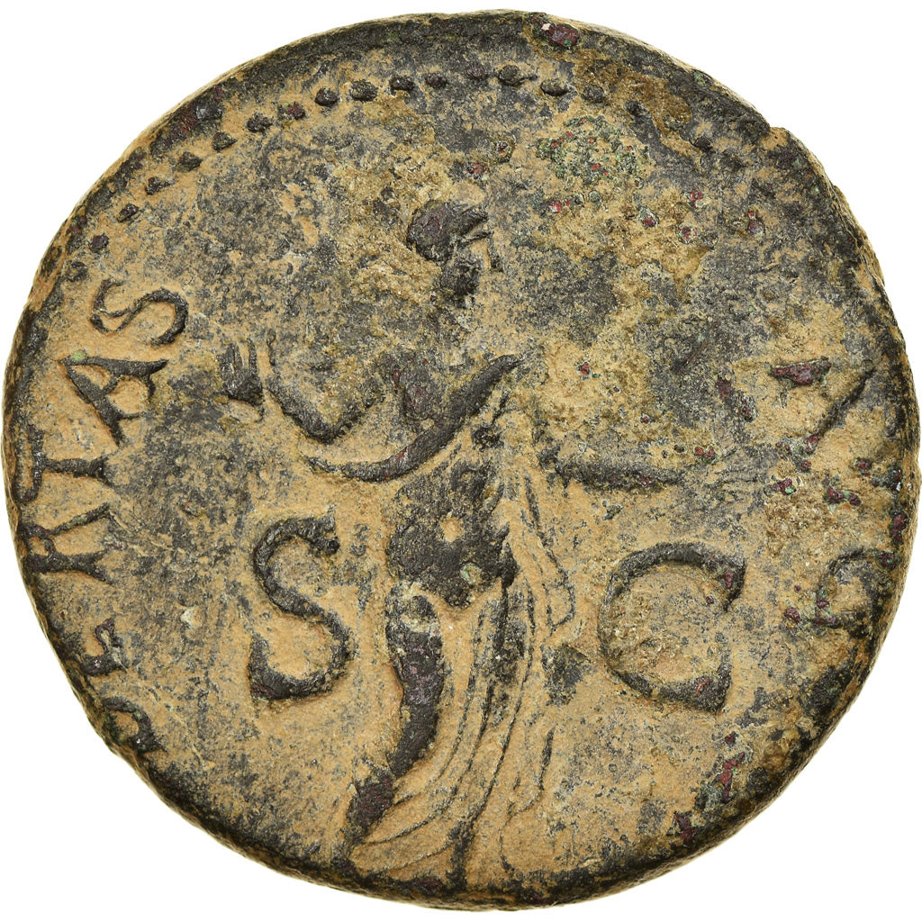 Münze, Claudius, As, 50-54, Rome, SS, Bronze, RIC:113
