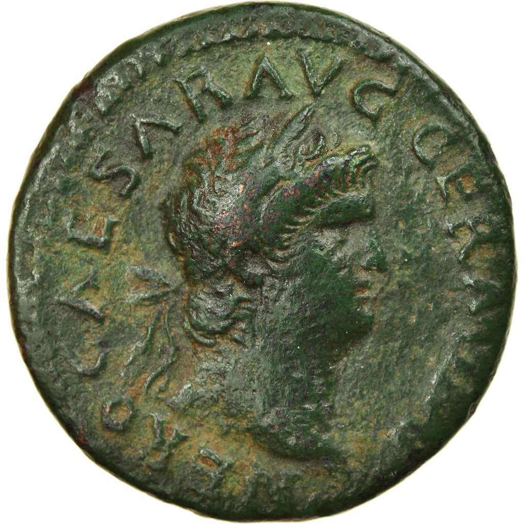 Moneta, Nero, As, 65, Rome, MB+, Bronzo, RIC:307