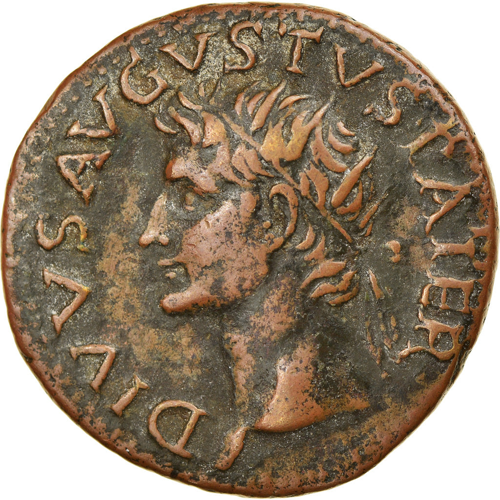 Coin, Divus Augustus, Dupondius, 34-37, Rome, EF(40-45), Bronze, RIC:82