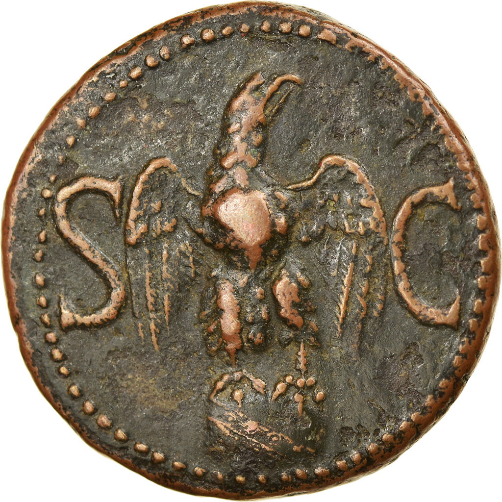 Coin, Divus Augustus, Dupondius, 34-37, Rome, EF(40-45), Bronze, RIC:82