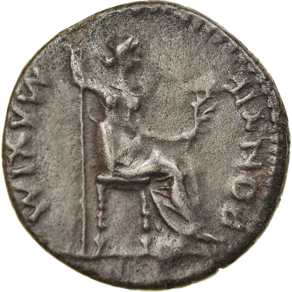 Moneta, Tiberius, Denarius, AD 14-37, Lyon - Lugdunum, AU(50-53), Srebro, RIC:30
