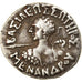Moeda, Reino Greco-Báctrio, Menander, Drachm, 165/55-130 BC, AU(50-53), Prata