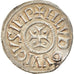 Monnaie, France, Louis le Pieux, Denier au temple, 822-840, SUP, Argent