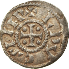 Moeda, França, Louis le Pieux, Obol, 822-840, Extremamento rara, AU(50-53)