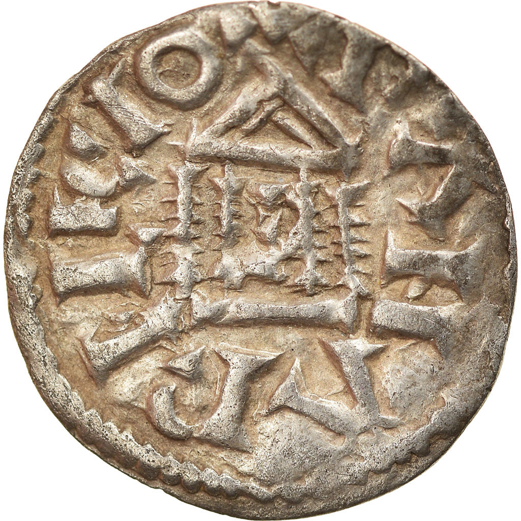 Moeda, França, Louis le Pieux, Obol, 822-840, Extremamento rara, AU(50-53)
