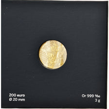 France, Monnaie de Paris, 200 Euro, Mickey & la France, 2018, Paris, BU, FDC, Or